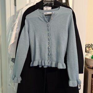 Zara ruffled cardigan